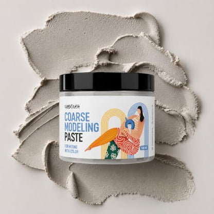 Coarse Modeling Paste for Textured Art and Acrylic Painting (16.9 Fl Oz)