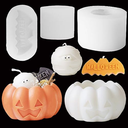 3 Pcs Halloween Candle Silicone Molds Set (3 Count)