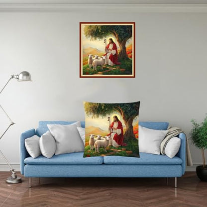 Stamped Cross Stitch Kits for Adults Beginners Pillow Needlepoint Kit with Embroidery Pattern Needlework Kit Prestamped Stitches Kit 11CT Cross Stitching