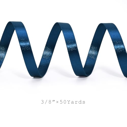 Navy Satin Ribbon 3