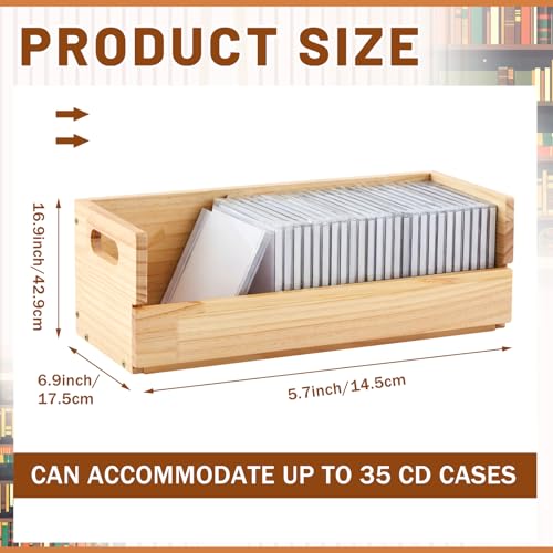 2 Set Wooden CD Storage Box (2 Count)