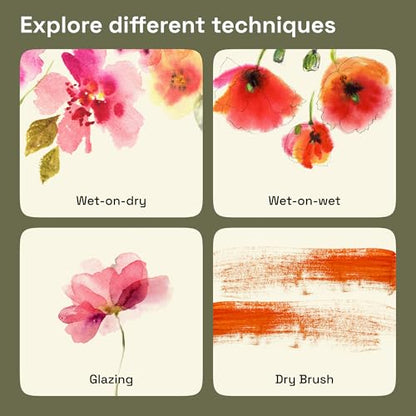 Professional Metallic Watercolor Paint Set for Adults