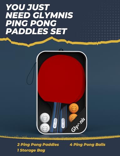 Ping Pong Paddles Set of 4 (6 Count)