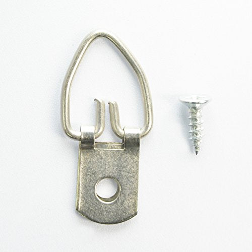 D Ring Picture Hangers with Screws (500 Count)