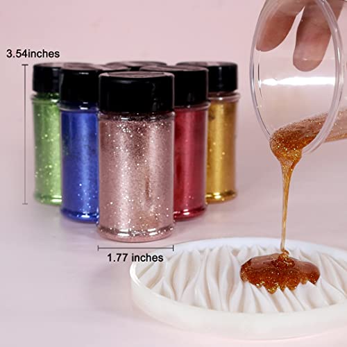 Ultra Fine Glitter Powder Metallic Resin Glitter 2.11 Oz