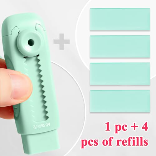 4+1 Pack Rubber Erasers Sliding Retractable Eraser (5 Count)