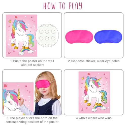 Pin The Horn Unicorn Game