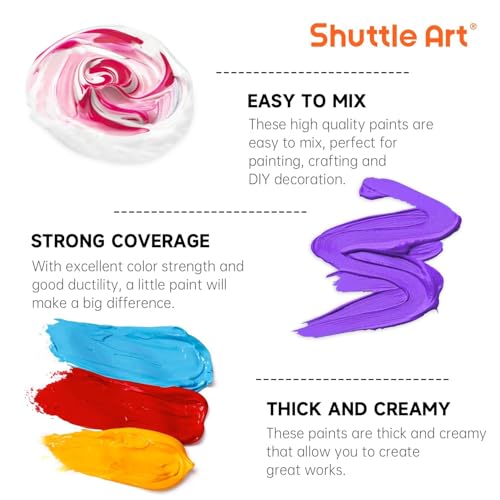 18 Colors Acrylic Paint Bottle Set (146.16 Fl Oz)