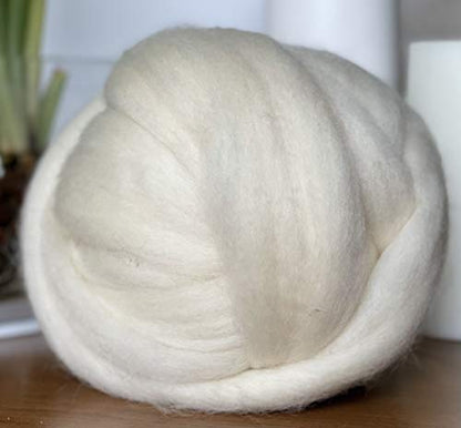 Natural Wool Bulk roving (64 Ounce)