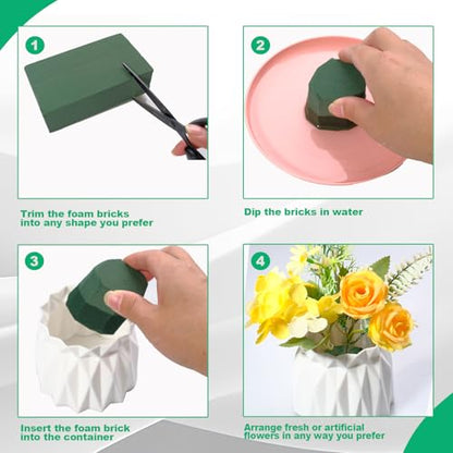 36 Packs Floral Foam Blocks Wet & Dry for Flower Arranging