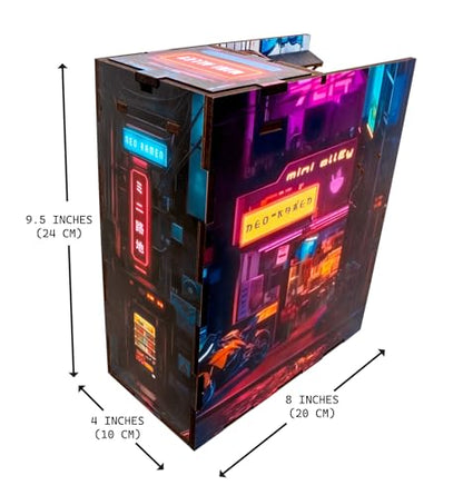 Neo Ramen MiniAlley DIY Cyberpunk Book Nook Kit