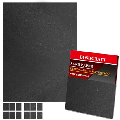 800 Grit Wet Dry Sandpaper (12 Count)