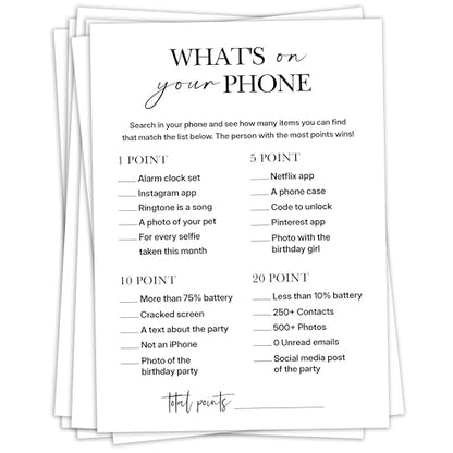Birthday Party Game for Adults (25 Count)