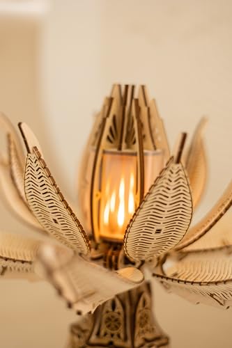 Fiery Bloom 3D Wooden Puzzles for Adults to Build