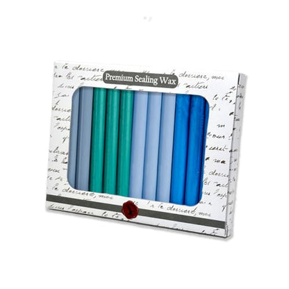Caribbean Blue Premium Glue Gun Sealing Wax for Wax Seal Stamps (12 Count)