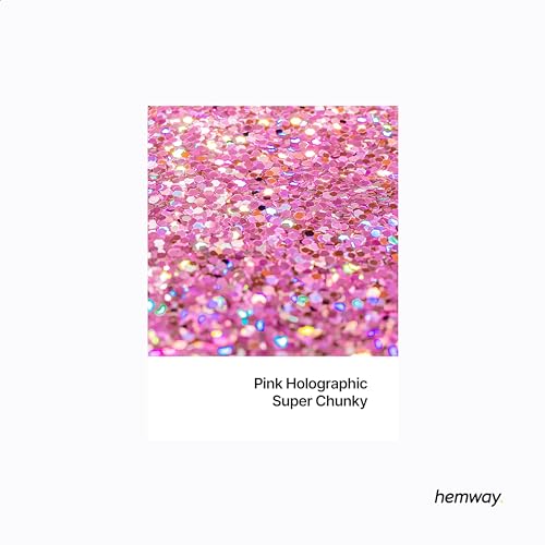 Resin Glitter Rose Pink Holographic 100g Super Chunky (3.5 Ounce)