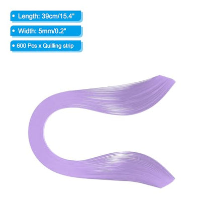 Quilling Strips Paper 600pcs 5mm 39cm Origami Paper Quilling Kits for Art DIY Hand Craft Christmas