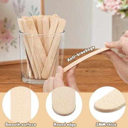 200PCS Popsicle Sticks for Craft (200 Count)