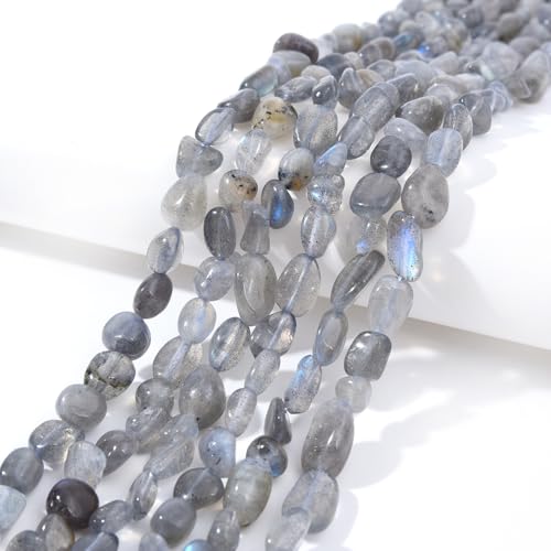 Labradorite Pebble Nugget Oval Free Tumbled Stone 6