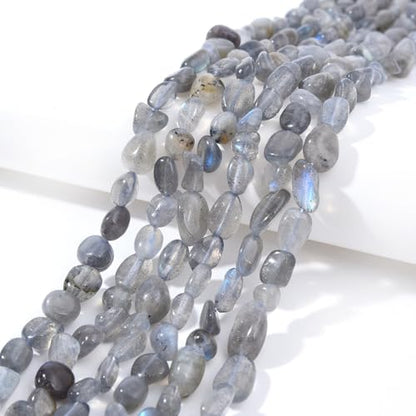 Labradorite Pebble Nugget Oval Free Tumbled Stone 6
