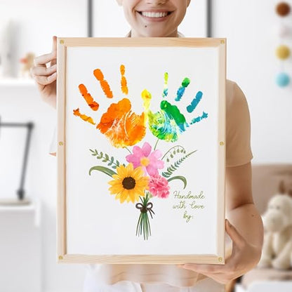 Flowers Bouquet Mother’s Day Handprint Art DIY Kit