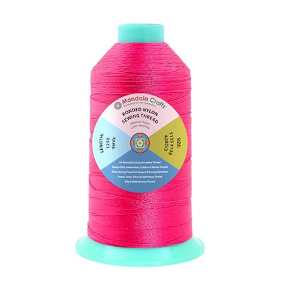 Size 138 420D T135 Hot Pink Bonded Nylon Thread (3750 Foot)