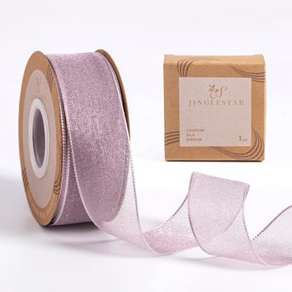 1 Inch Wide Sheer Chiffon Ribbon