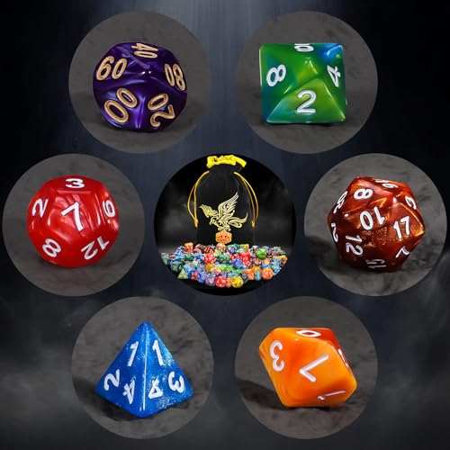 20 Sets Polyhedral Dice (140 Count)