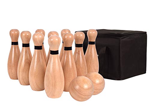 Outdoor Giant Lawn Bowling Games Wooden Lawn Set Fun Sports Games