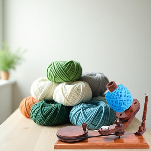Wooden Yarn Ball Winder & Table Top Swift Set