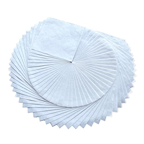 Natural Fiber Mulberry Paper Sheets 6 x 6 Inches (50 Count)
