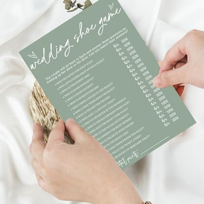 Bridal Shower Games Cards