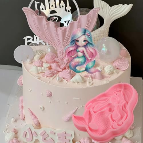 1 Pcs Mermaid Candy Fondant Mold