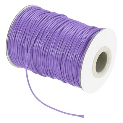 Waxed Cord 1.5mm Waxed Thread 87 Yard Wax String Leather Cord for Bracelet Making