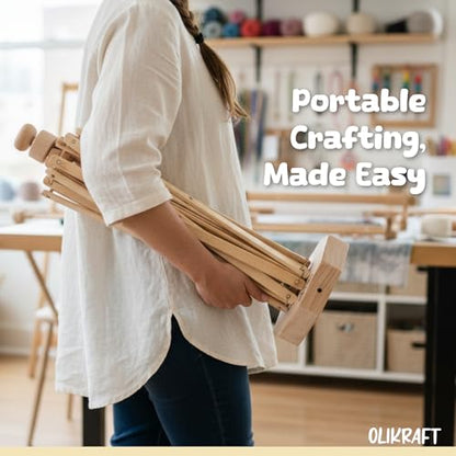 Wooden Reverse Umbrella Yarn Swift