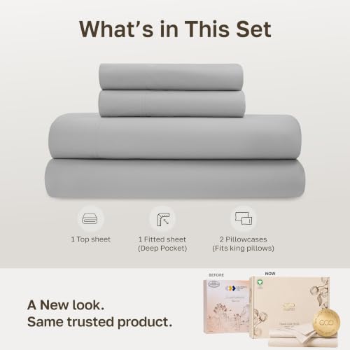 100% Organic Cotton Cal King Sheet Set