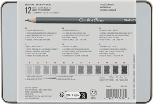 12 Count Assorted Graphite Pencil Drawing Set