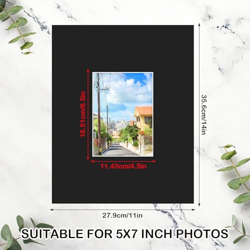 11x14 Black Picture Mats for 5x7 Photos (15 Count)