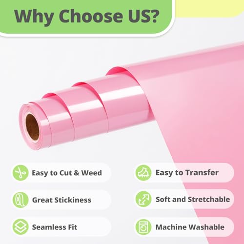 Pink HTV Vinyl Roll