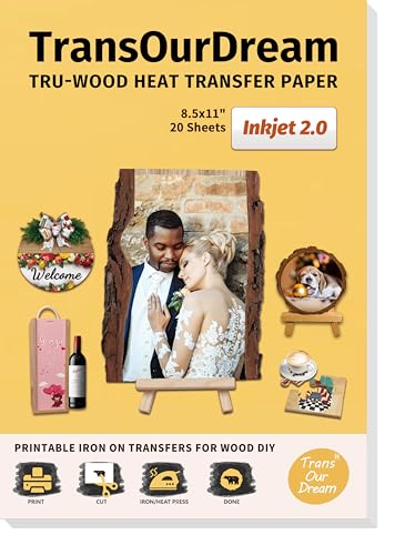 Tru Wood Heat Transfer Paper for Inkjet Printer