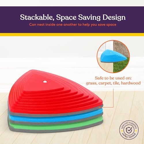 Stepping Stones for Kids Indoor and Outdoor Balance Blocks Promote Coordination