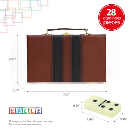 Premium Double 6 Dominoes Set (28 Count)