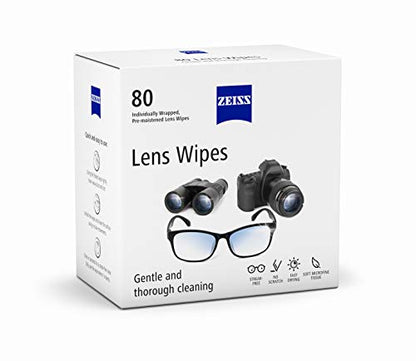 Pre Moistened Lens Cleaning Wipes (80 Count)