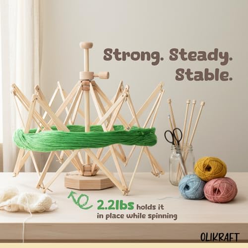 Wooden Reverse Umbrella Yarn Swift