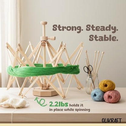 Wooden Reverse Umbrella Yarn Swift