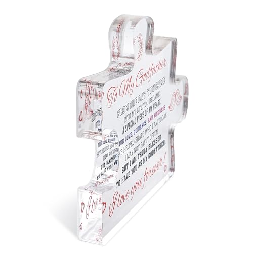 To My Godfather Puzzle Piece Decor