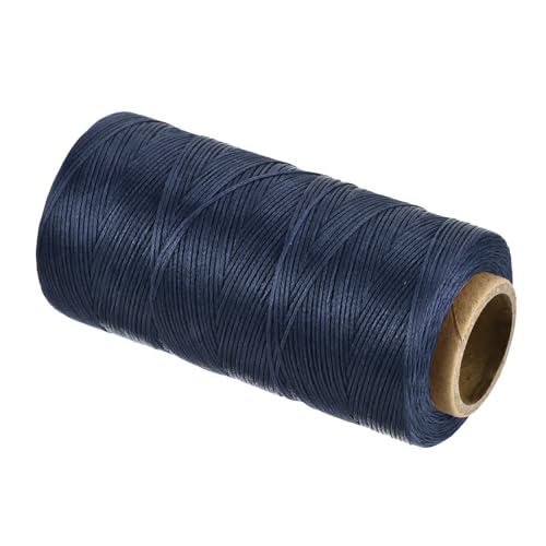 Waxed Thread 197 Yard 1mm 210D Flat Wax Thread Polyester Waxed String for Leather Sewing Hand Weaving Book Binding Home Decoration