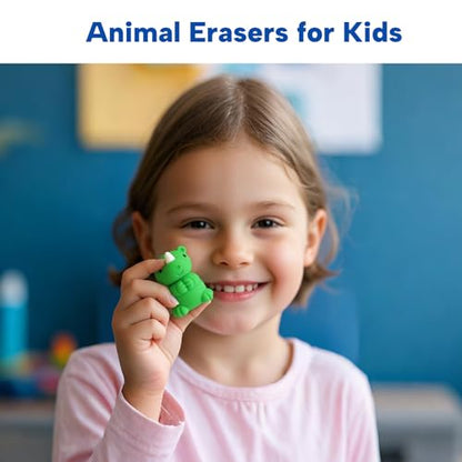Animal Erasers for Kids (45 Count)