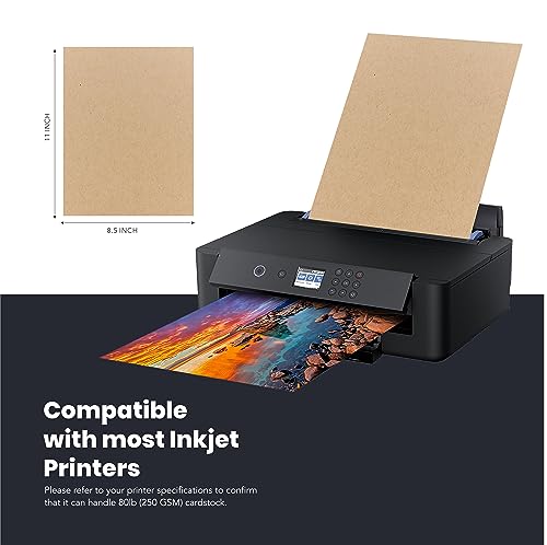 Kraft Cardstock Thick Paper 50 Sheets (50 Count)
