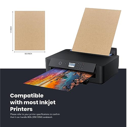 Kraft Cardstock Thick Paper 50 Sheets (50 Count)